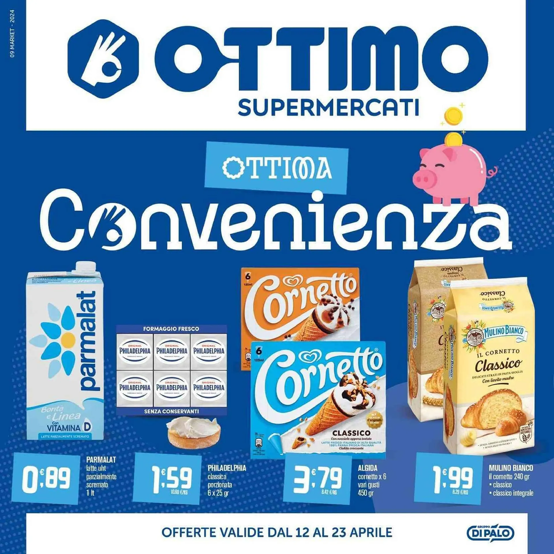 Volantino Ottimo Market da 12 aprile a 23 aprile di 2024 - Pagina del volantino 1