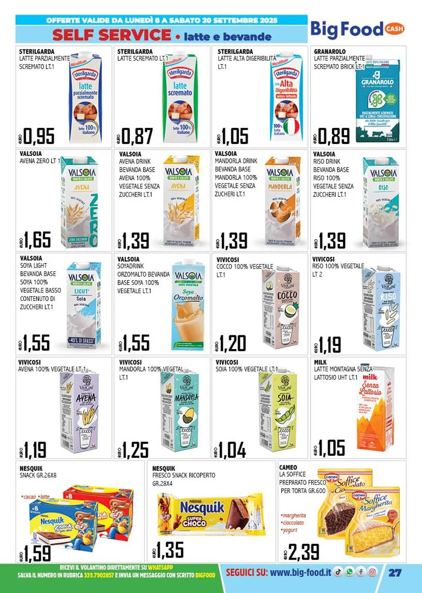 Volantino Big Food da 8 settembre a 20 settembre di 2025 - Pagina del volantino 27