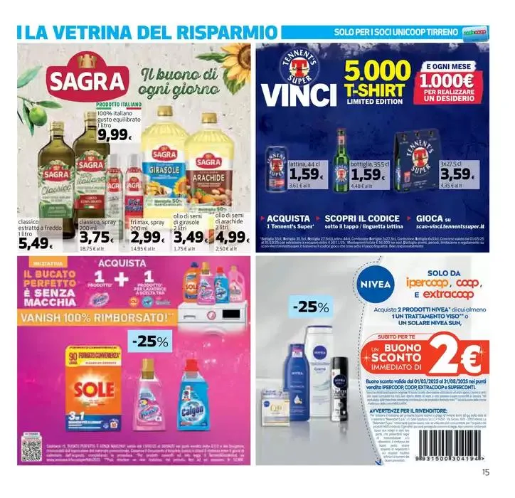 5€ di buono su 15€ di spesa da 22 maggio a 4 giugno di 2025 - Pagina del volantino 15