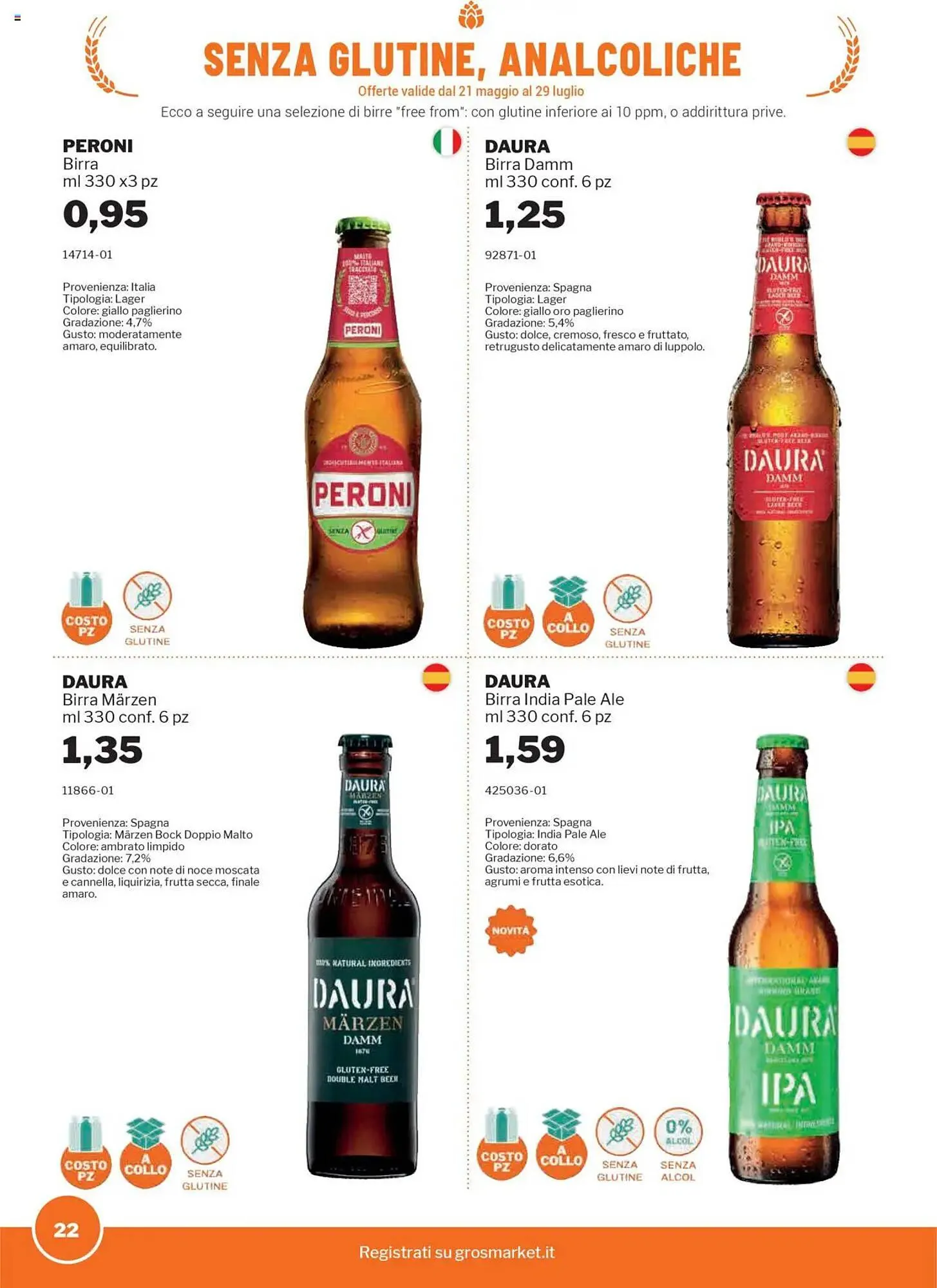 Volantino GrosMarket da 21 maggio a 29 luglio di 2025 - Pagina del volantino 22