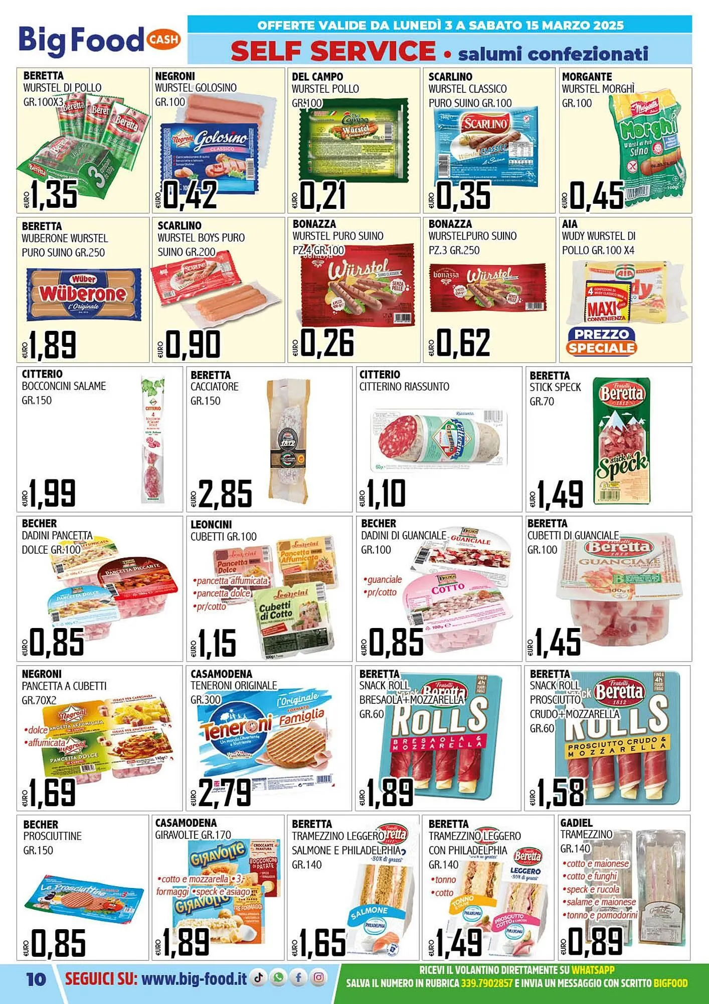 Volantino Big Food da 3 marzo a 15 marzo di 2025 - Pagina del volantino 10