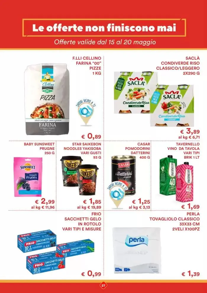 -30% 40% 50% sulle grandi marche da 7 maggio a 17 maggio di 2025 - Pagina del volantino 27
