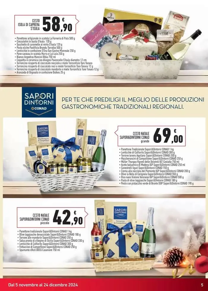 Catalogo ceste e vini da 5 novembre a 24 dicembre di 2024 - Pagina del volantino 5