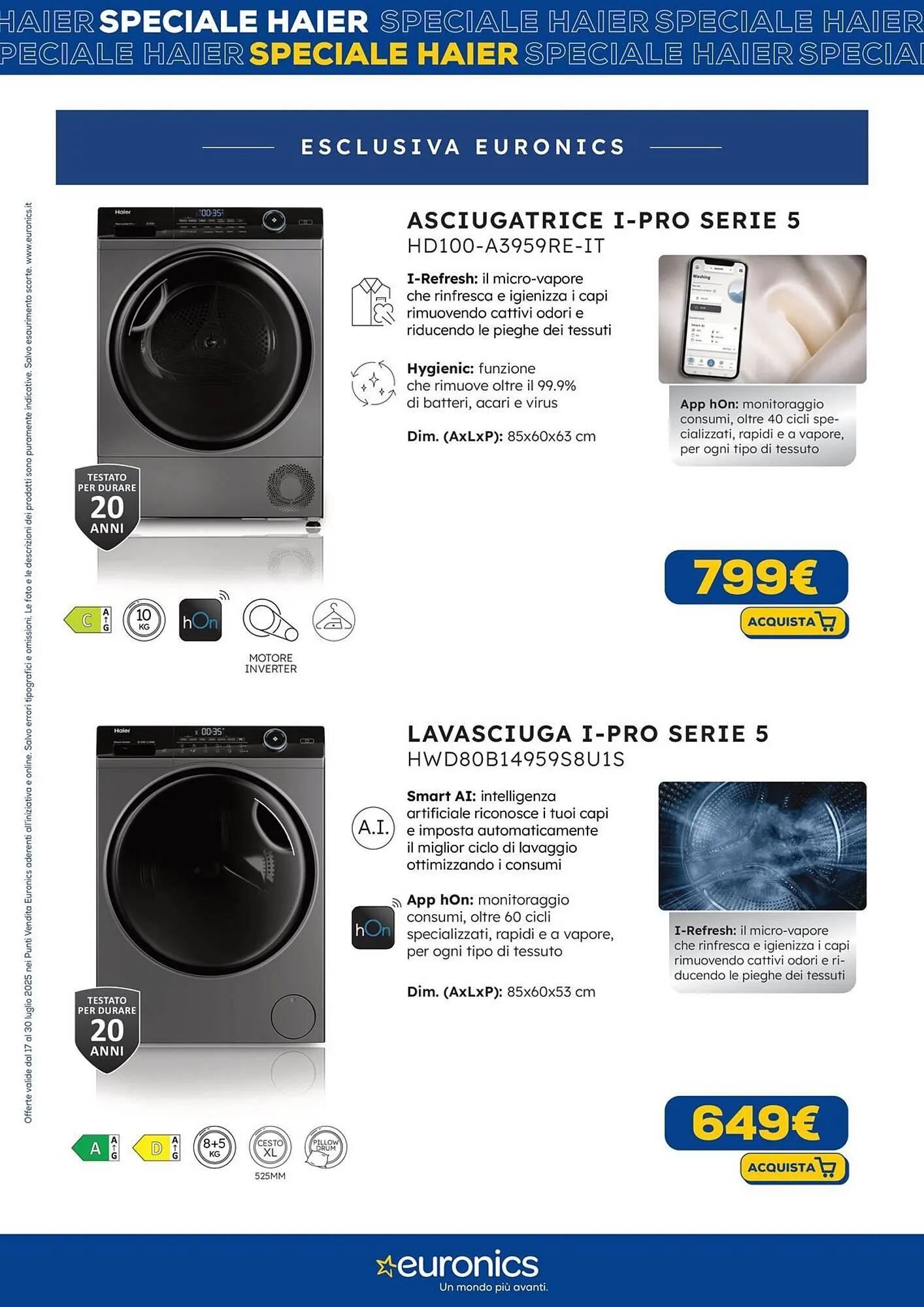 Volantino Euronics da 17 luglio a 30 luglio di 2025 - Pagina del volantino 14