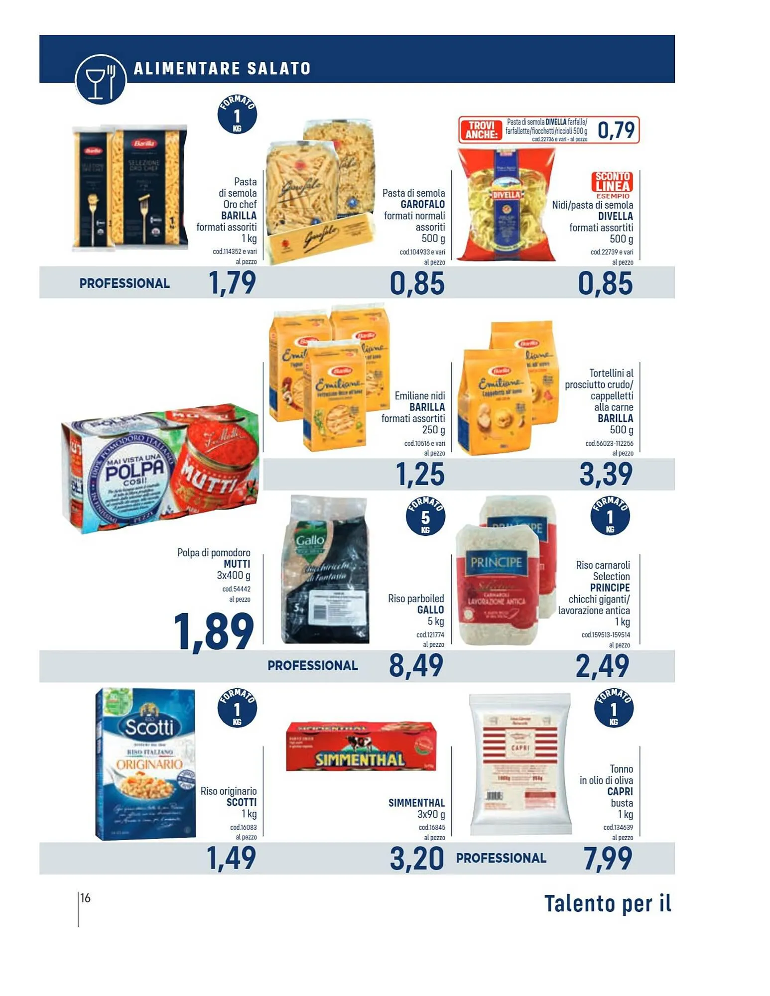 Volantino Talento Professional Store da 26 febbraio a 10 marzo di 2024 - Pagina del volantino 16