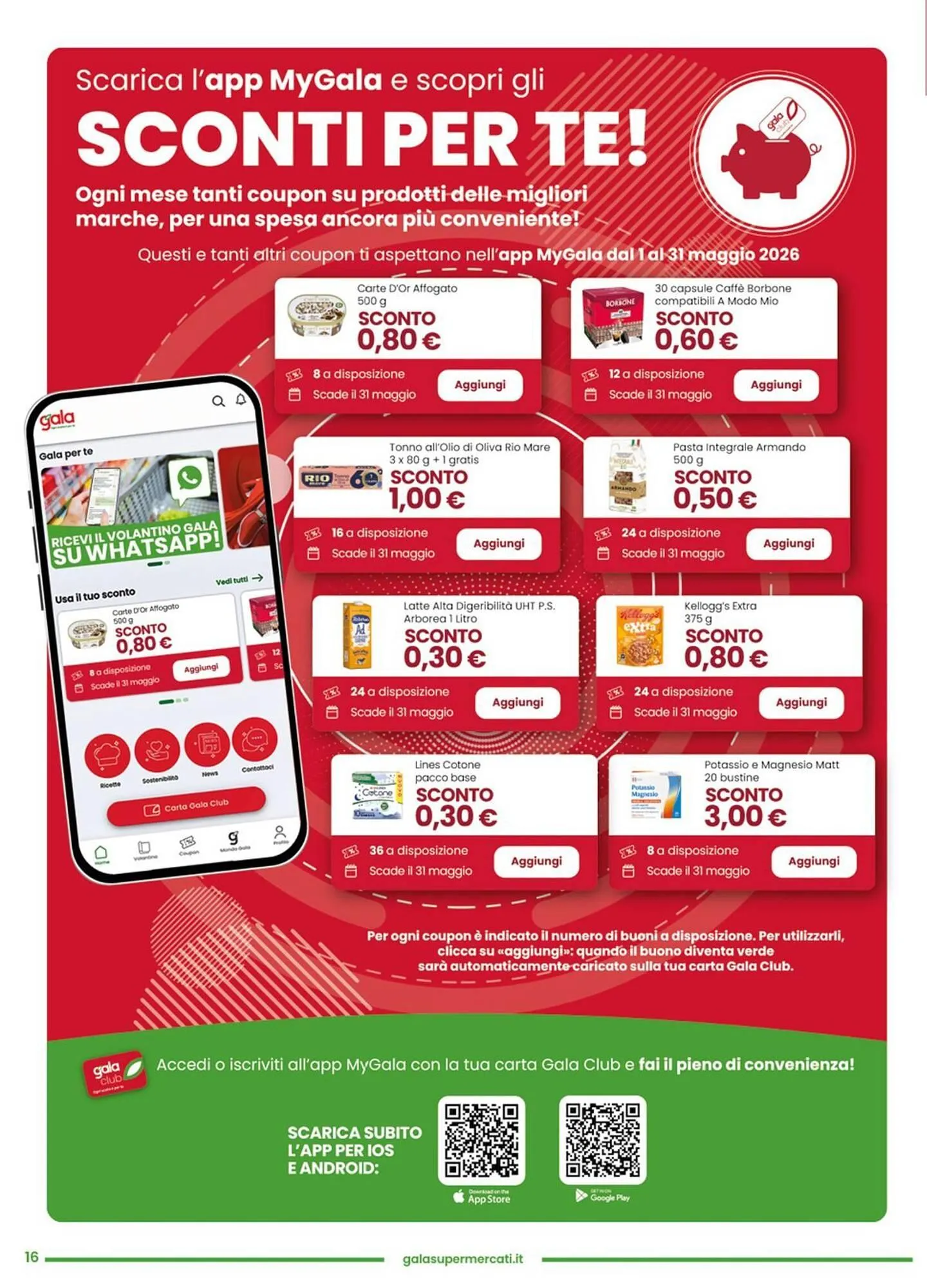 Volantino Gala Supermercati da 6 maggio a 19 maggio di 2026 - Pagina del volantino 16