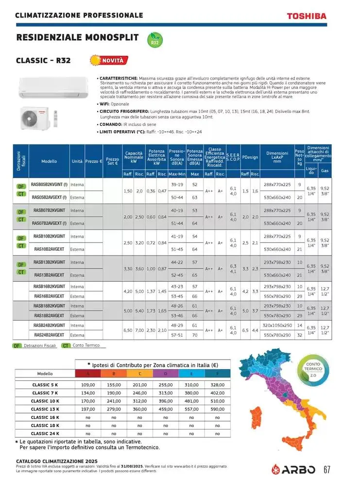 Catalogo Climatizzazione 2025 da 1 gennaio a 31 dicembre di 2025 - Pagina del volantino 67