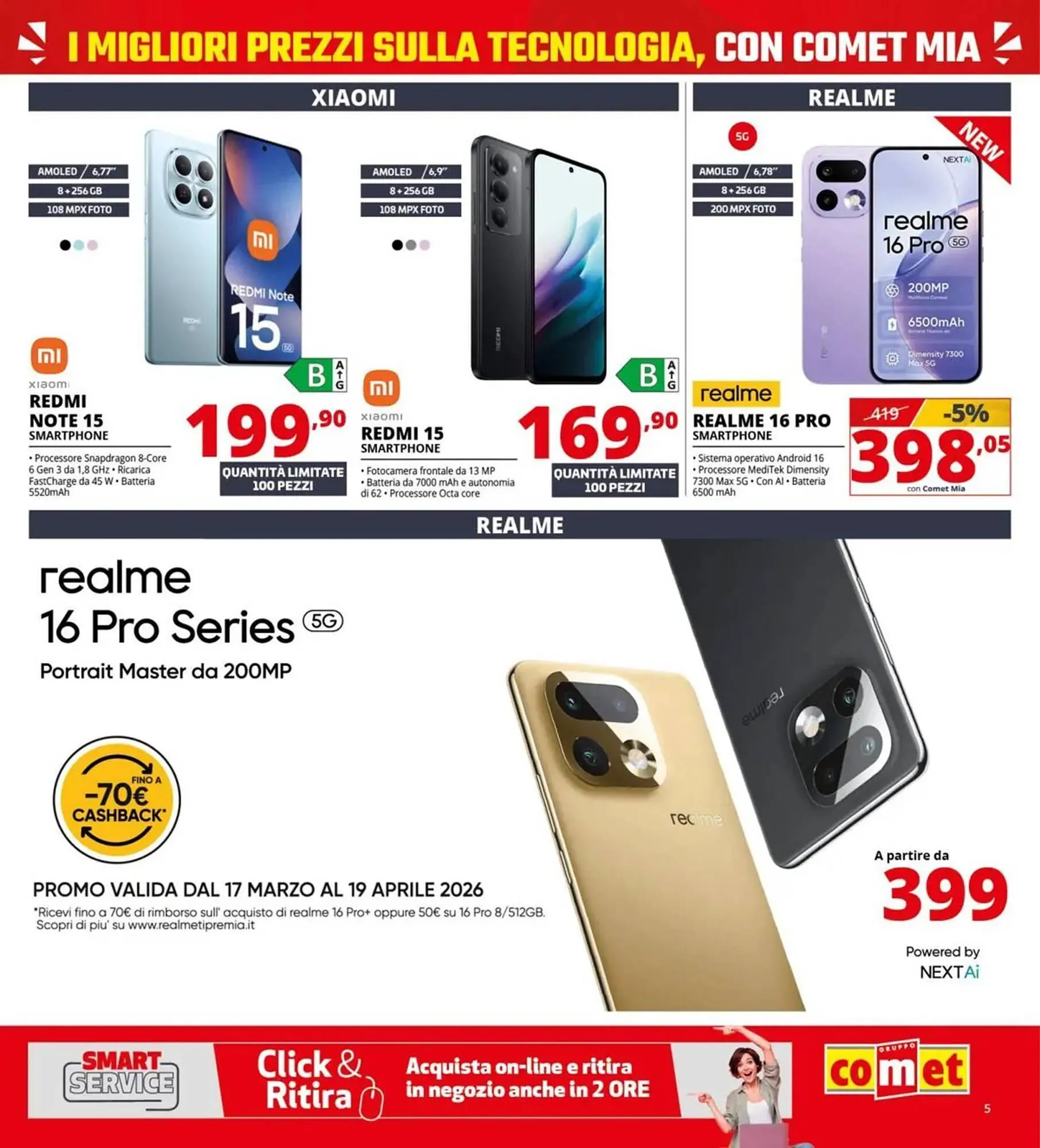Volantino Comet da 19 marzo a 8 aprile di 2026 - Pagina del volantino 5