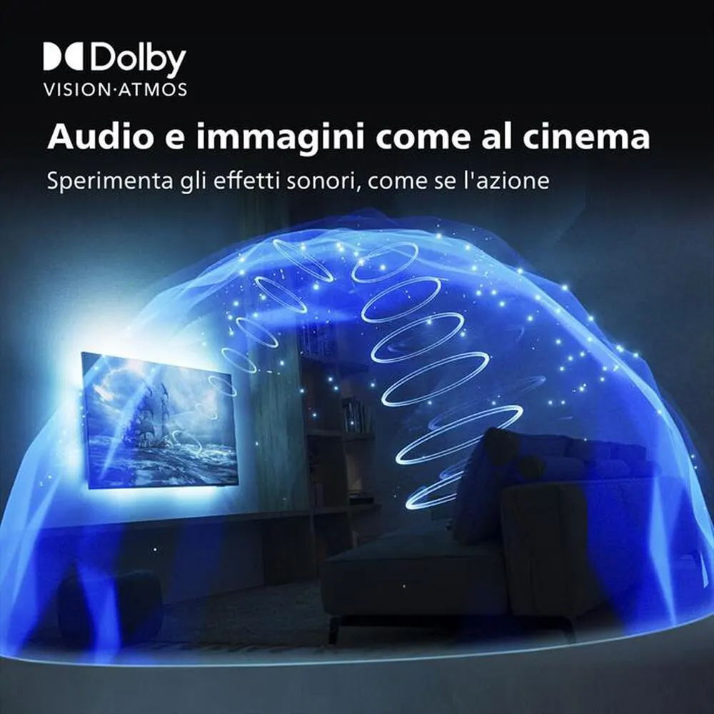 PHILIPS - Ambilight Smart TV OLED UHD 4K 55" 55OLED707/12-Silver