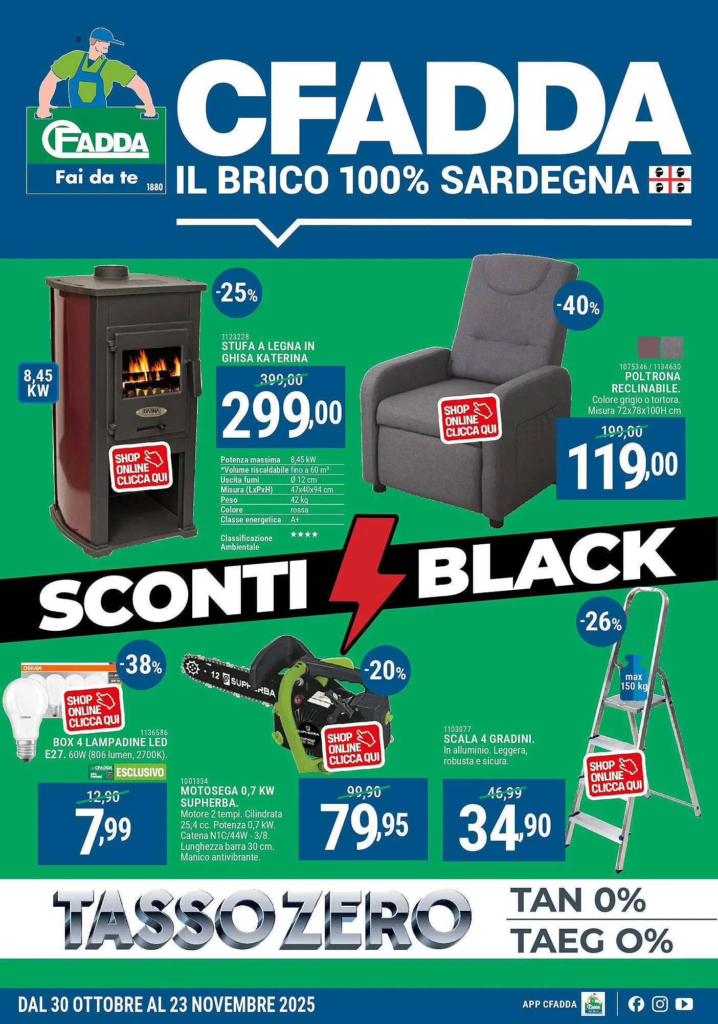 Volantino Cfadda da 29 ottobre a 23 novembre di 2025 - Pagina del volantino 1