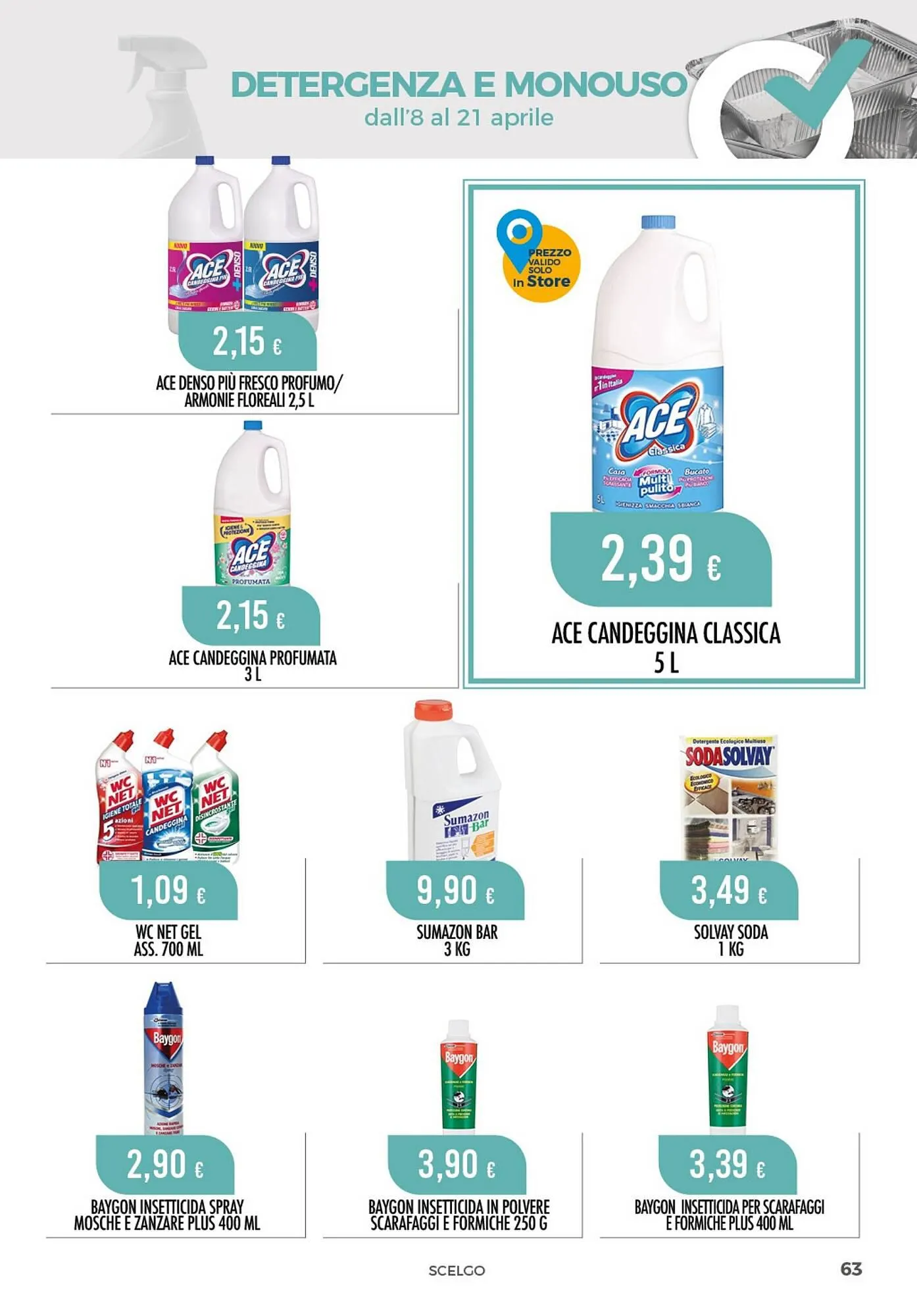 Volantino Scelgo da 8 aprile a 21 aprile di 2024 - Pagina del volantino 63