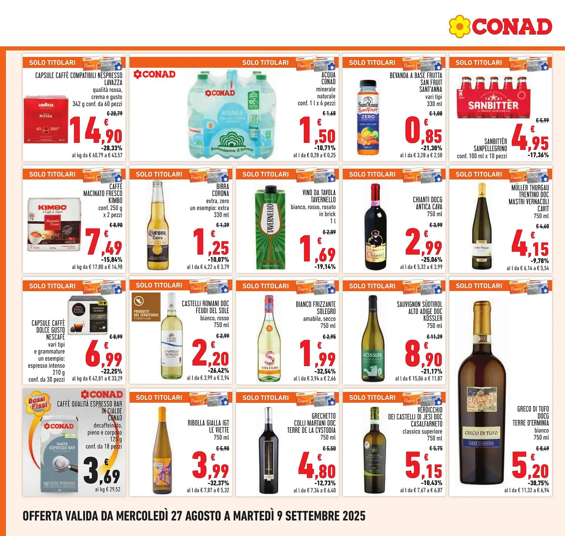 Volantino Conad da 27 agosto a 9 settembre di 2025 - Pagina del volantino 18