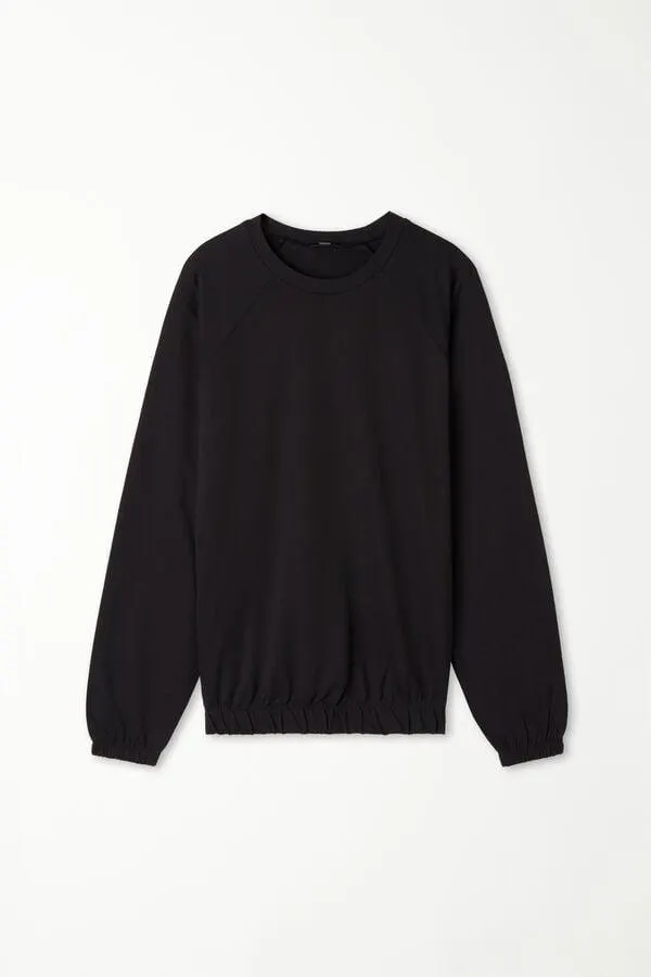 Maglia Manica Lunga Girocollo con Polsini