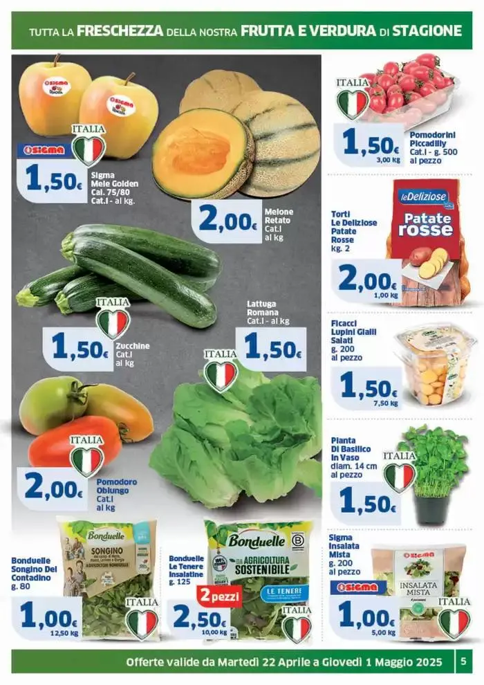 Prezzi tondi da 22 aprile a 1 maggio di 2025 - Pagina del volantino 5