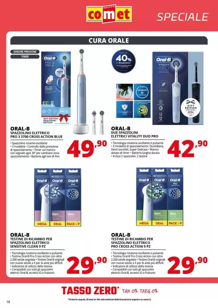 Speciale Piccoli Elettrodomestici da Comet! da 3 aprile a 16 aprile di 2025 - Pagina del volantino 18