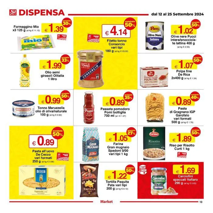 Sconti dal 25% al 50% da 12 settembre a 25 settembre di 2024 - Pagina del volantino 13