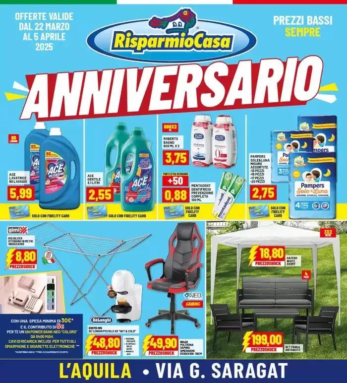 Anniversario da 22 marzo a 5 aprile di 2025 - Pagina del volantino 1