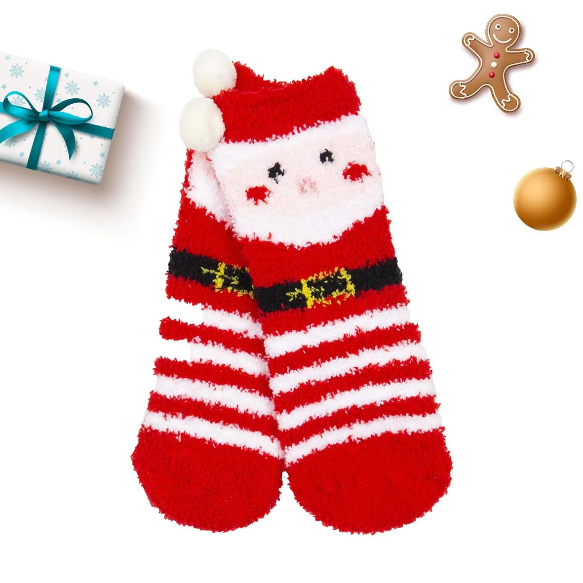 Mawi antiscivolo xmas boucle’ babbo natale