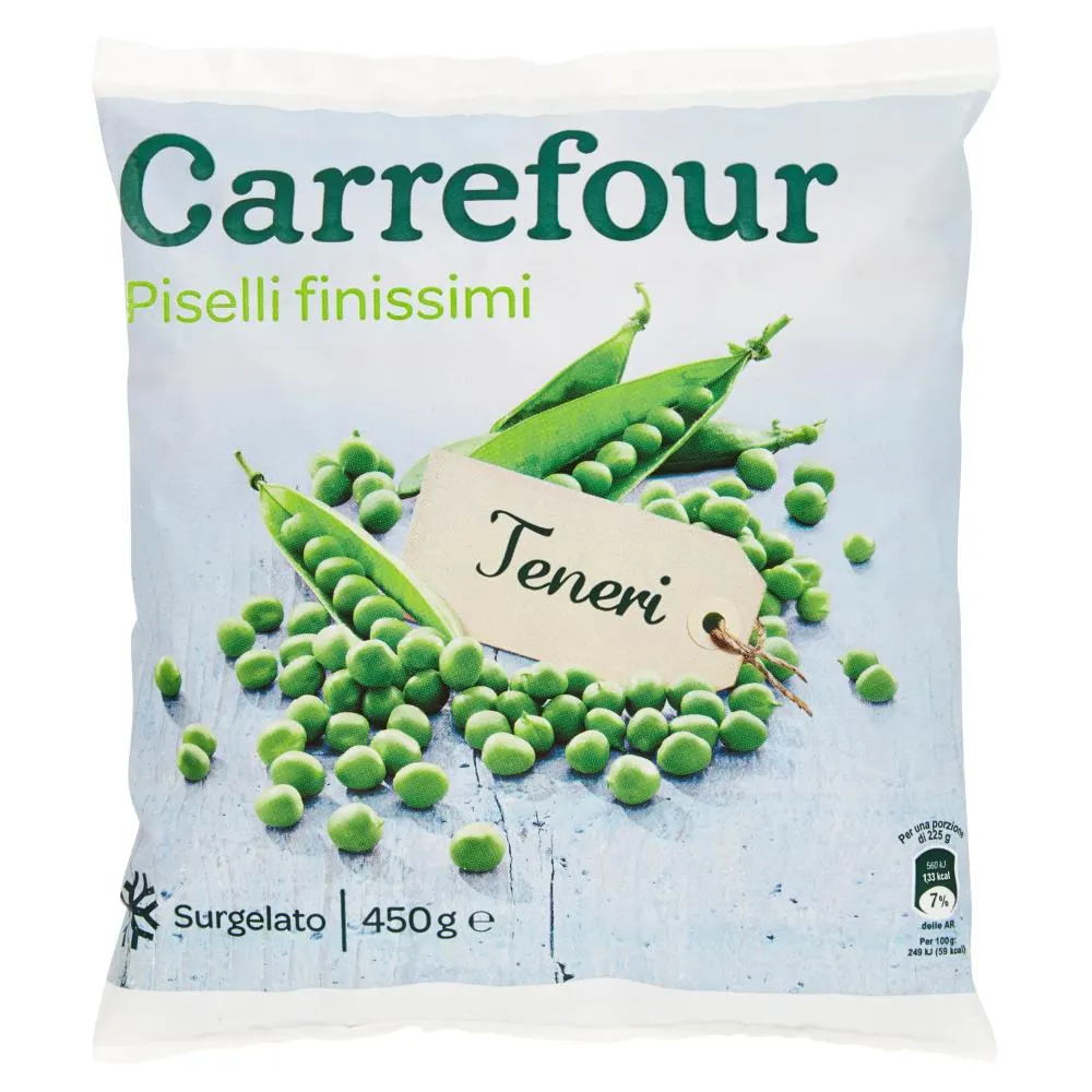 Carrefour Piselli finissimi Teneri Surgelati 450 g