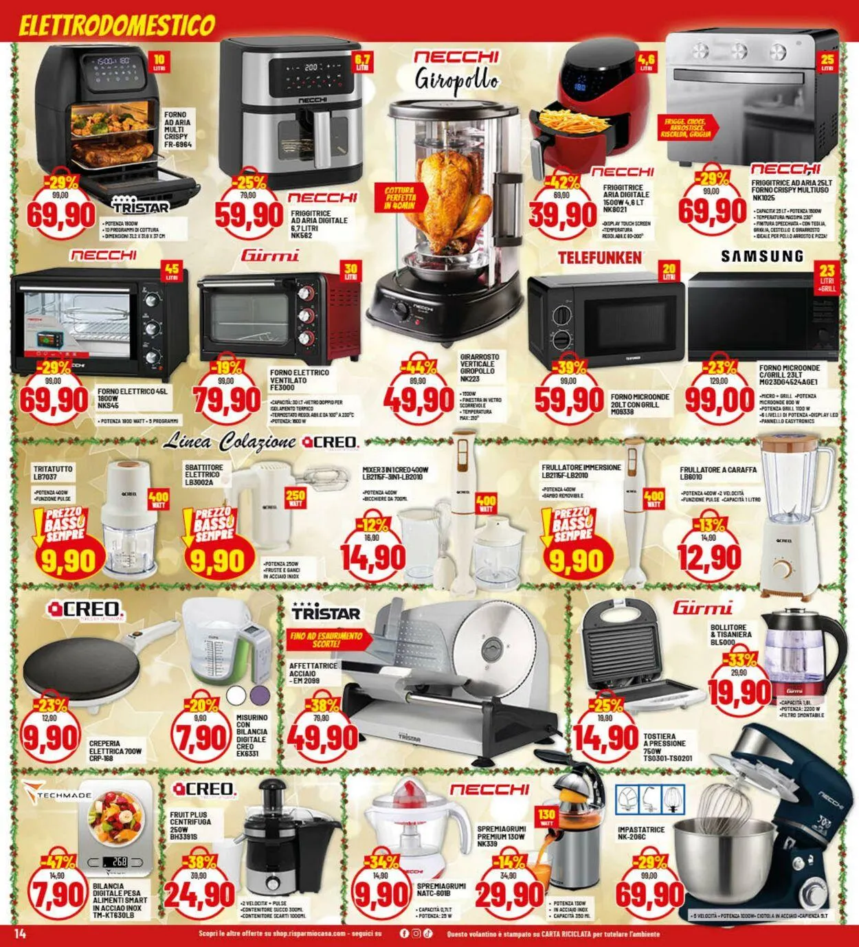 Risparmio Casa Volantino attuale da 22 dicembre a 4 gennaio di 2026 - Pagina del volantino 14