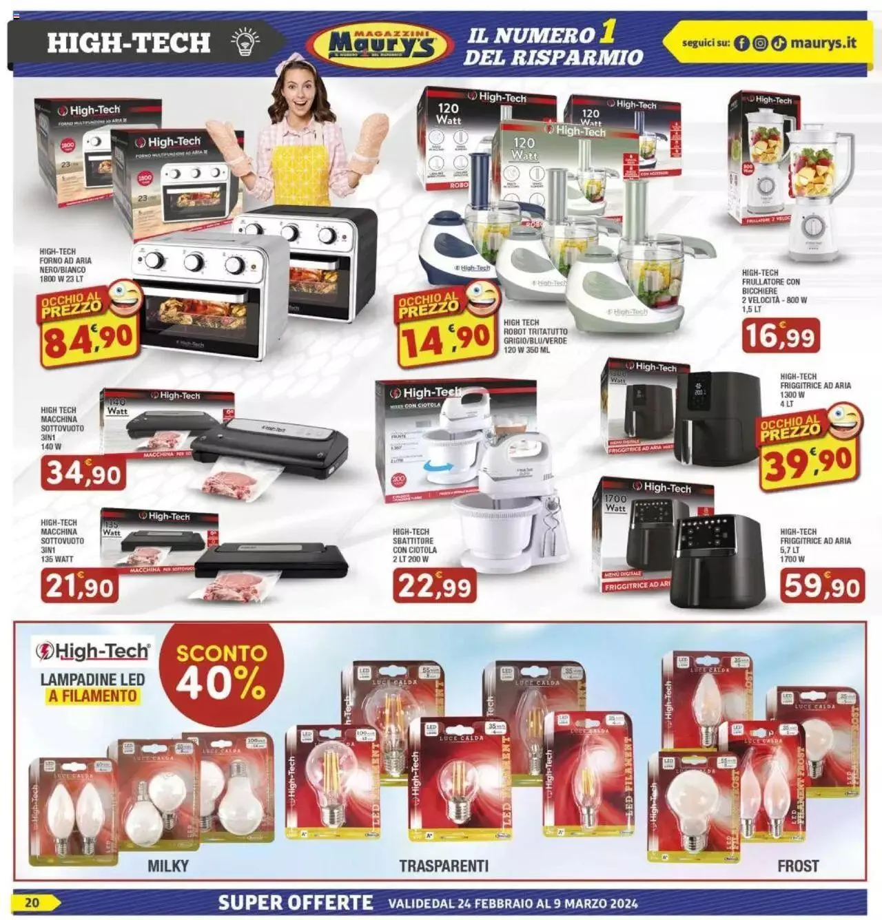 Volantino Maury's da 24 febbraio a 9 marzo di 2024 - Pagina del volantino 20