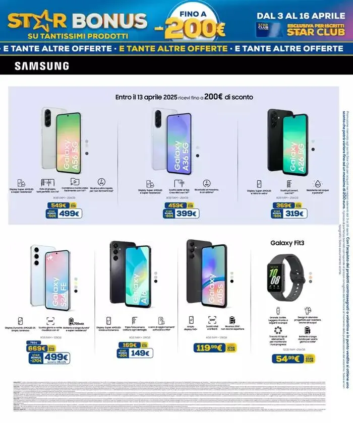 Star bonus -200€ su tantissimi prodotti da 3 aprile a 16 aprile di 2025 - Pagina del volantino 3