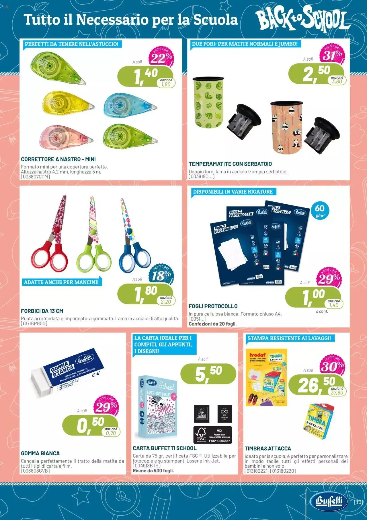Volantino Buffetti da 1 luglio a 30 settembre di 2024 - Pagina del volantino 13