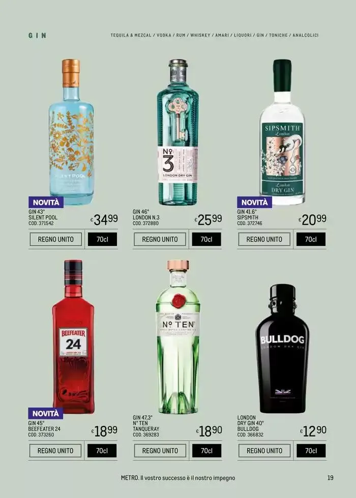 METRO SPIRITS ESTATE 2025 da 9 maggio a 27 agosto di 2025 - Pagina del volantino 19