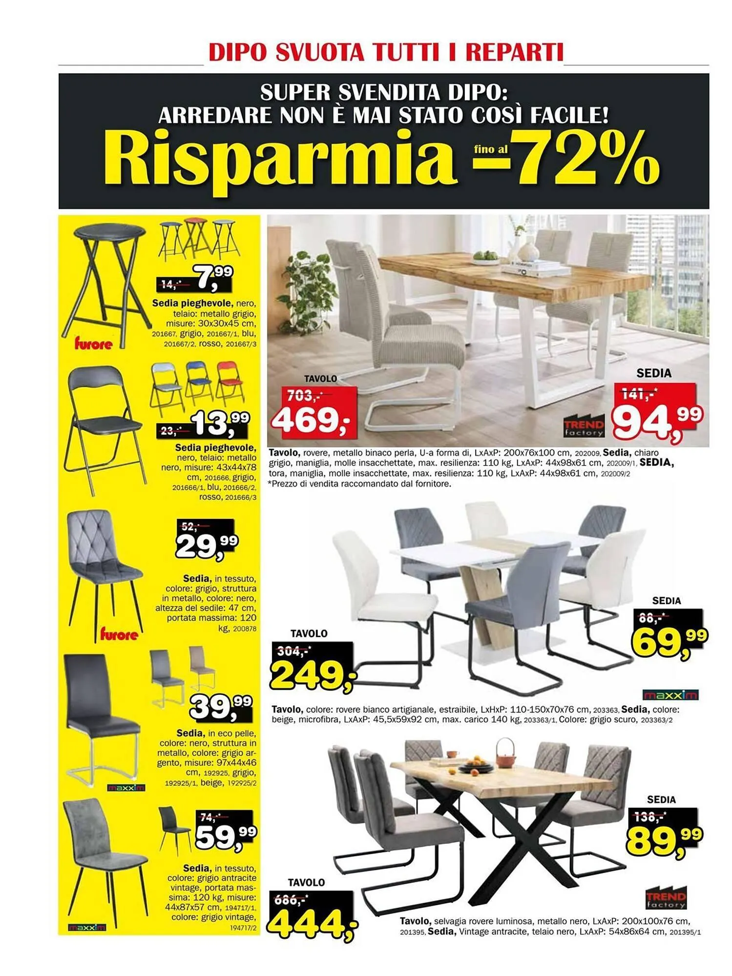 Volantino Dipo Arredamenti da 7 luglio a 20 luglio di 2025 - Pagina del volantino 12
