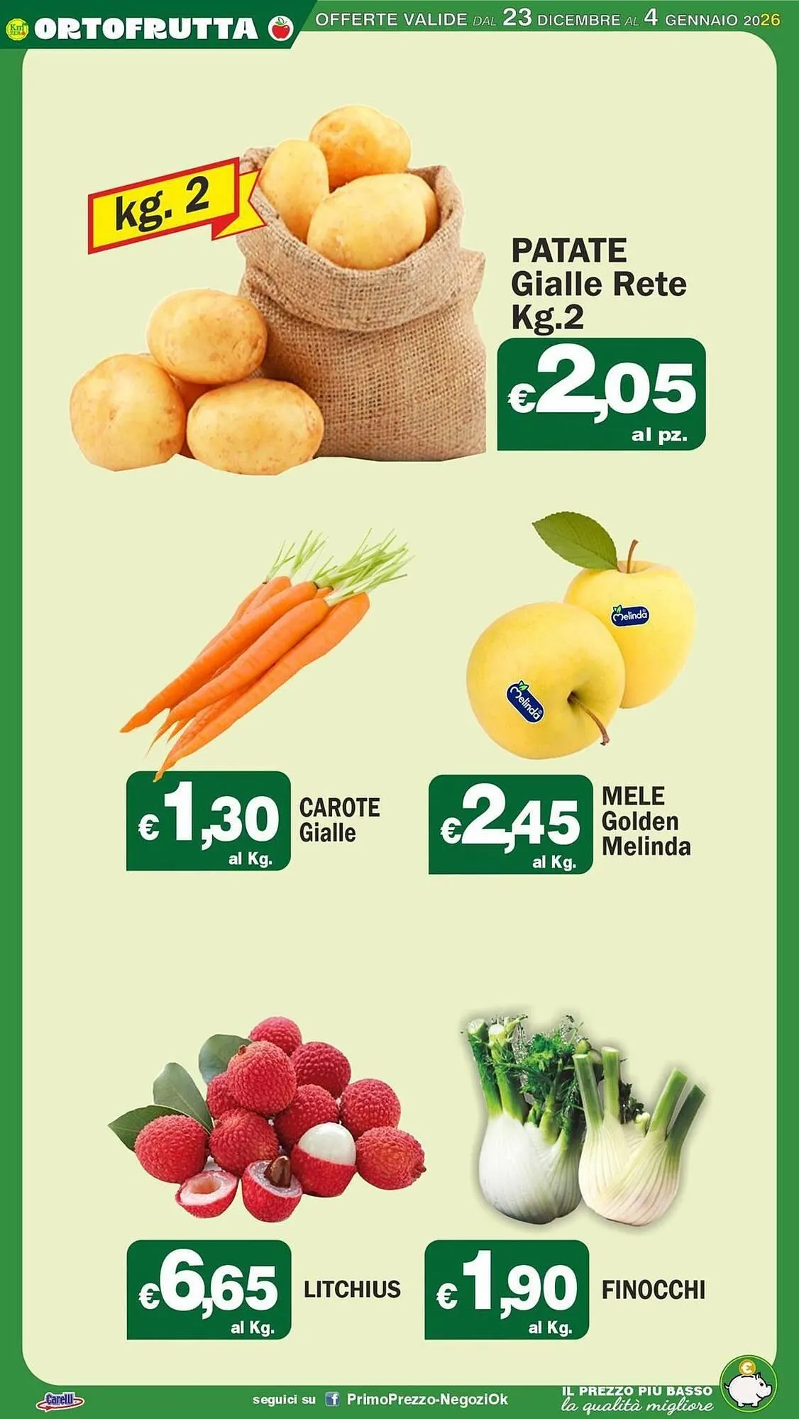 Volantino Primo Prezzo da 23 dicembre a 4 gennaio di 2026 - Pagina del volantino 21