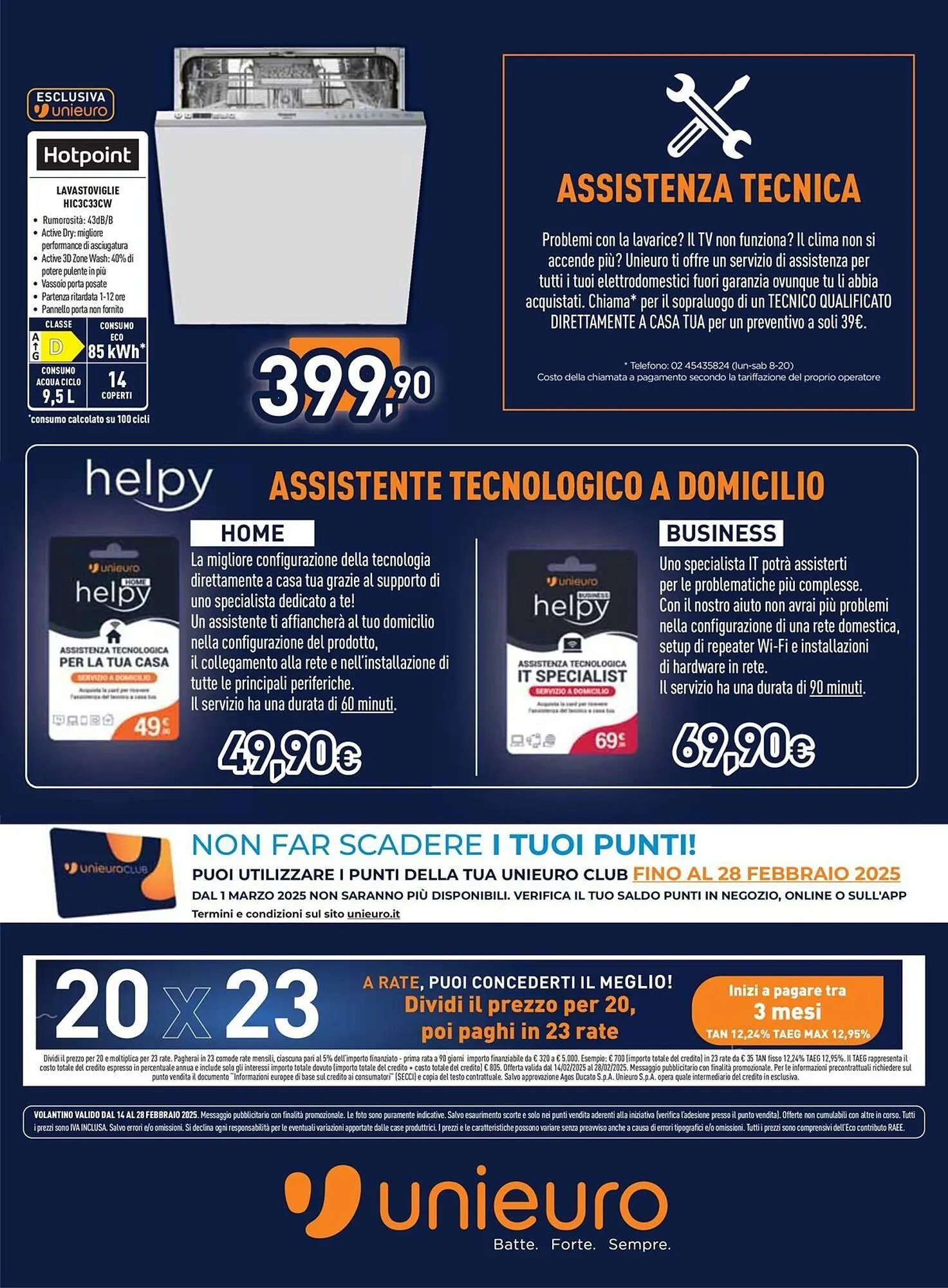 Volantino Unieuro da 14 febbraio a 28 febbraio di 2025 - Pagina del volantino 28