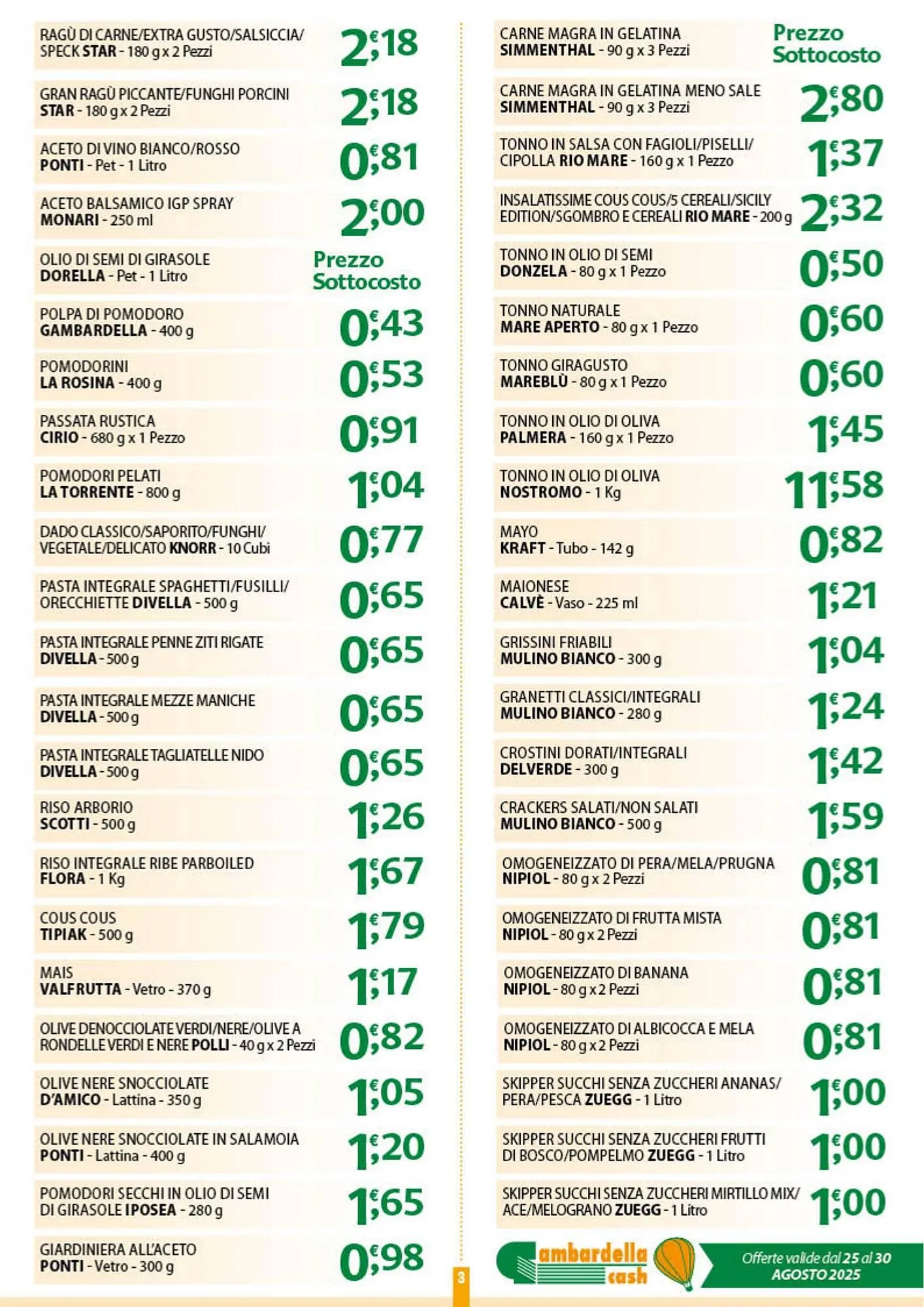 Volantino Gambardella Cash da 25 agosto a 30 agosto di 2025 - Pagina del volantino 3