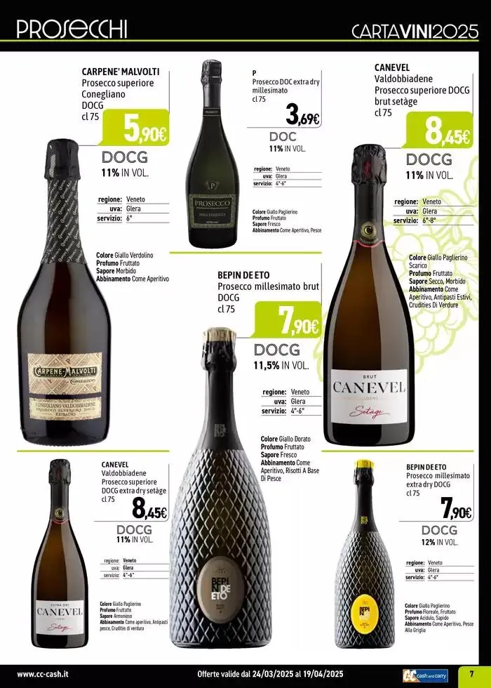 Carta Vini Primavera-Estate 2025 da 24 marzo a 19 aprile di 2025 - Pagina del volantino 7