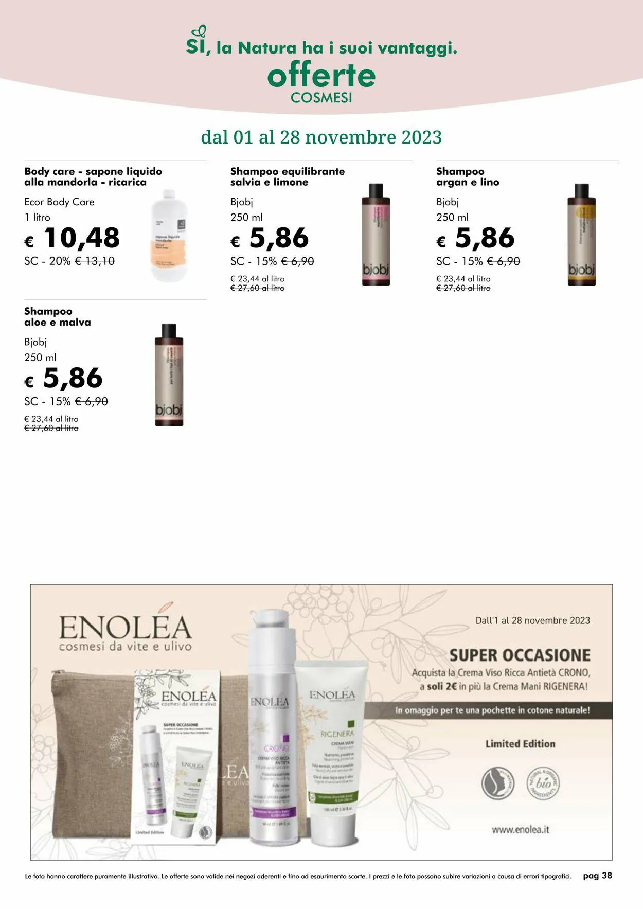 NaturaSì da 1 novembre a 30 novembre di 2023 - Pagina del volantino 38