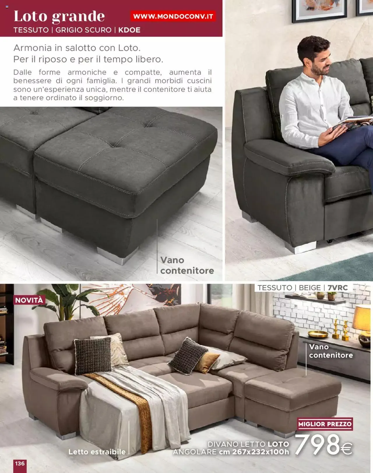 Volantino Mondo Convenienza da 1 ottobre a 31 dicembre di 2023 - Pagina del volantino 138