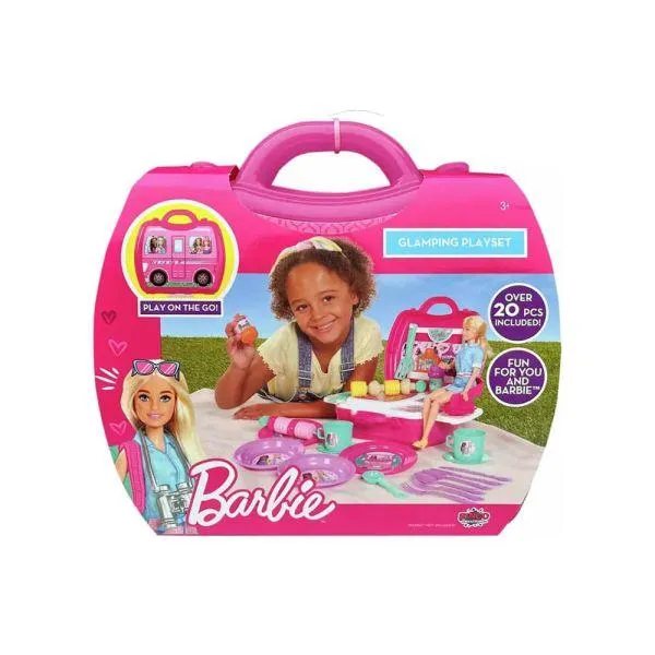 Barbie glamping playset