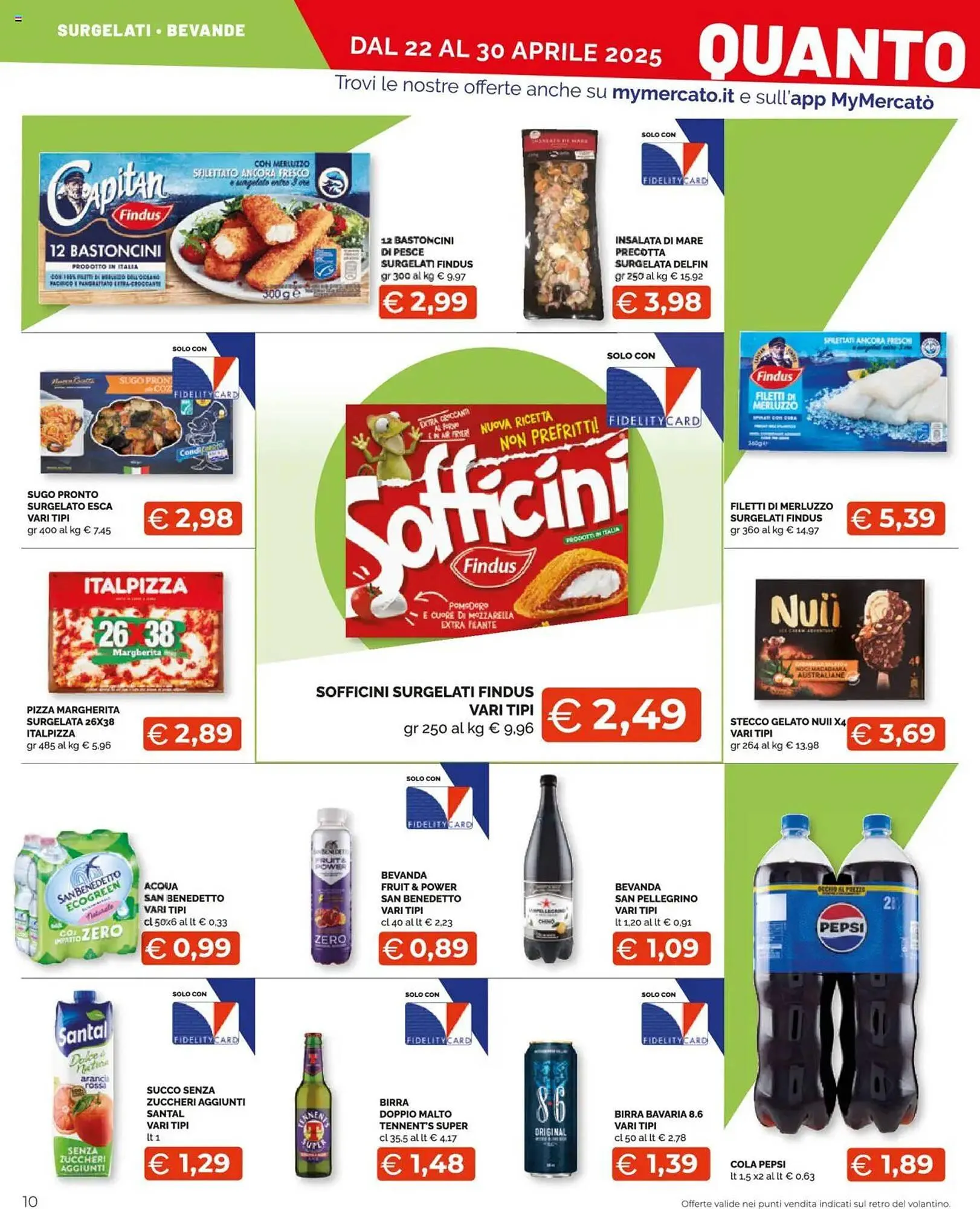 Volantino Mercatò Extra da 22 aprile a 30 aprile di 2025 - Pagina del volantino 10