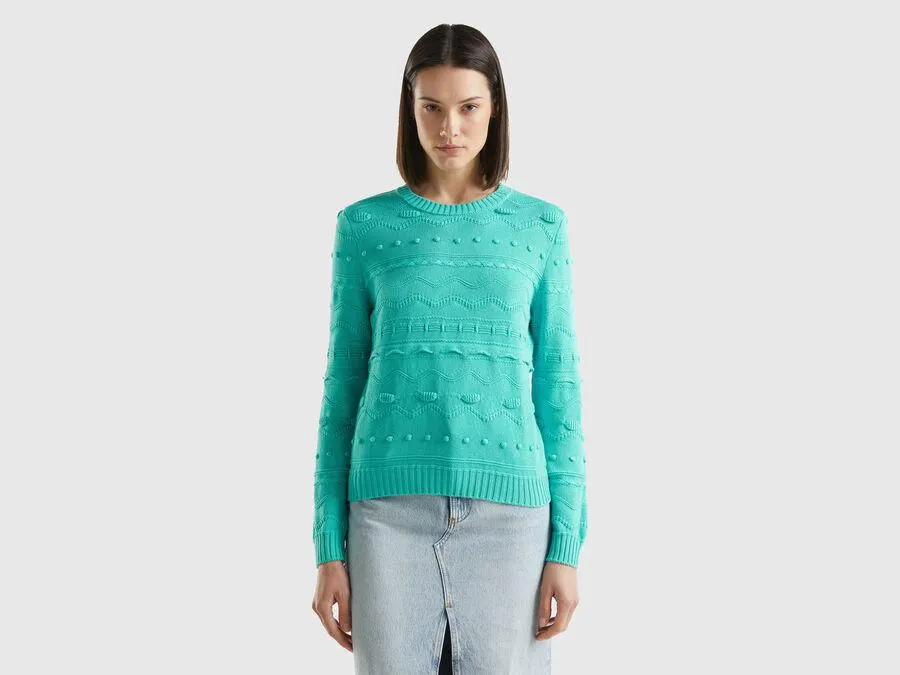 Jersey labrado verde agua