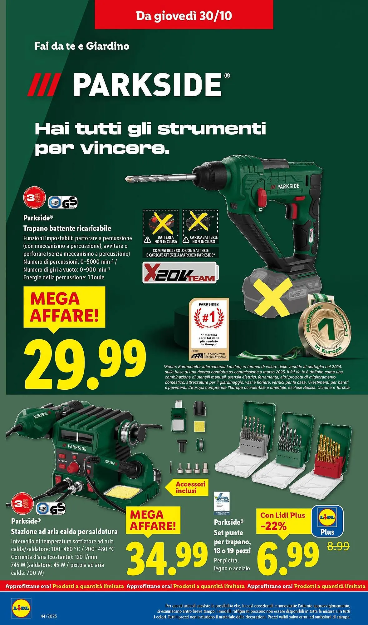 Volantino Lidl da 27 ottobre a 2 novembre di 2025 - Pagina del volantino 44