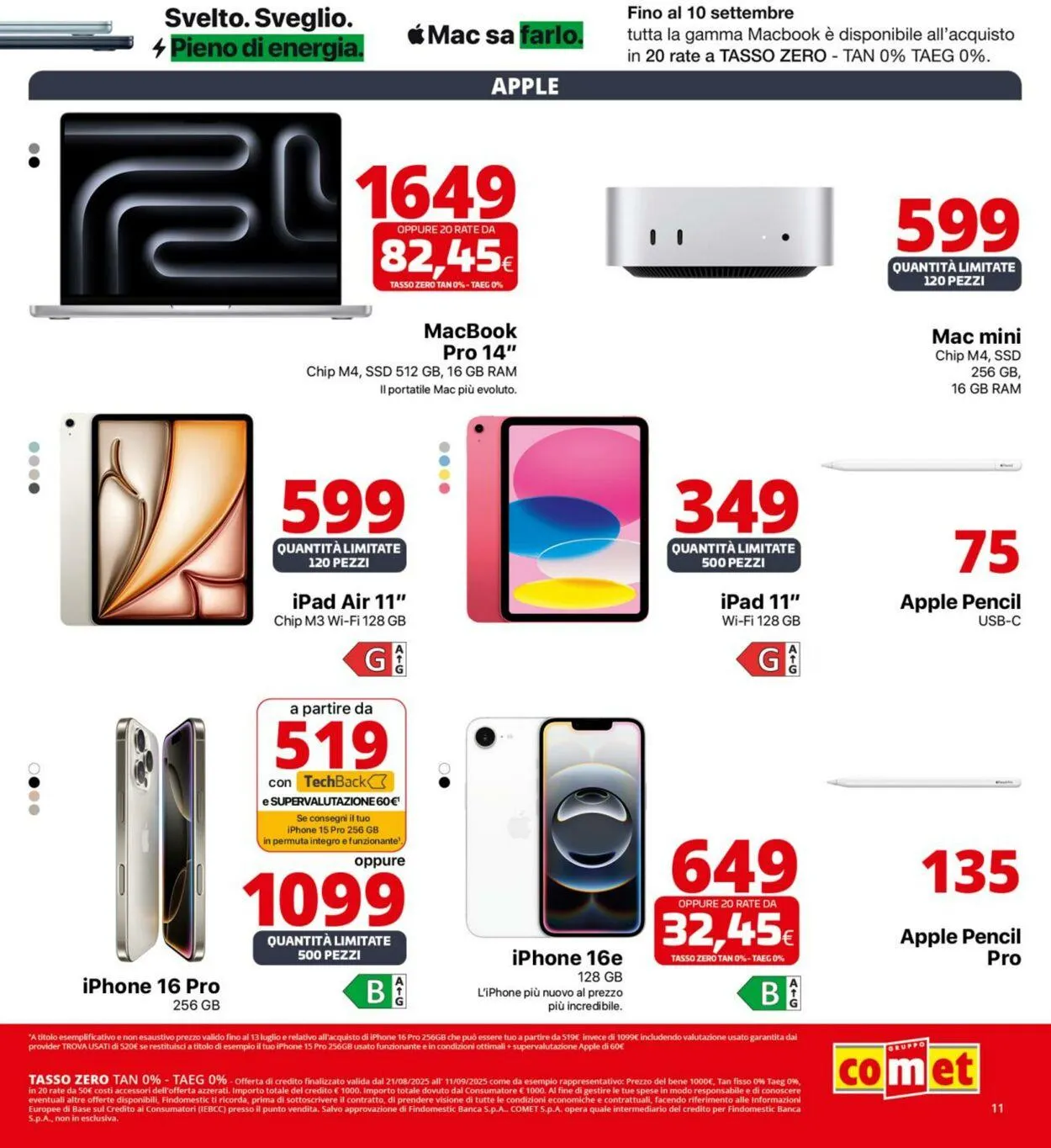 Comet Volantino attuale da 22 agosto a 11 settembre di 2025 - Pagina del volantino 11