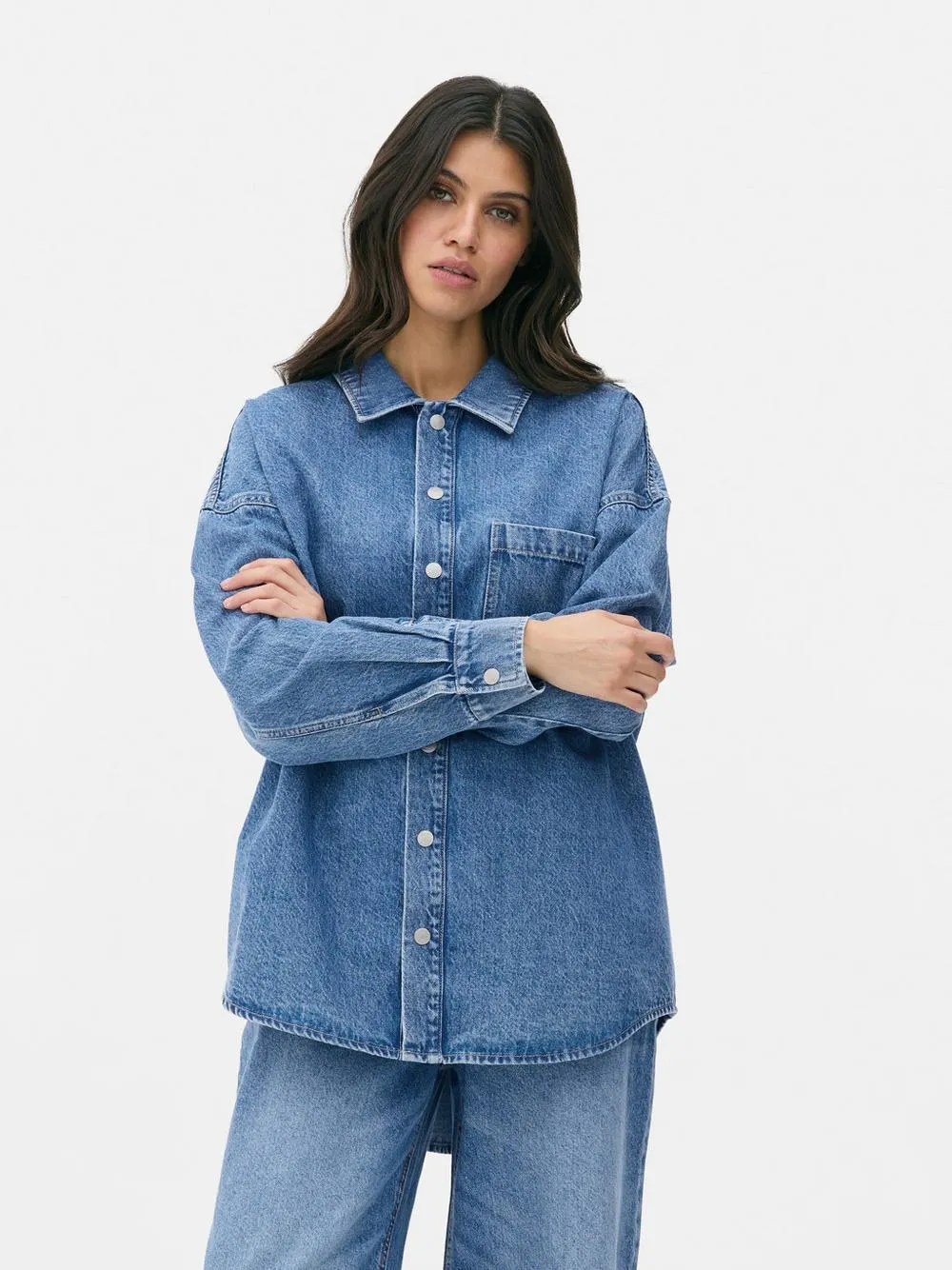 Camicia in denim con bottoni Paula Echevarría