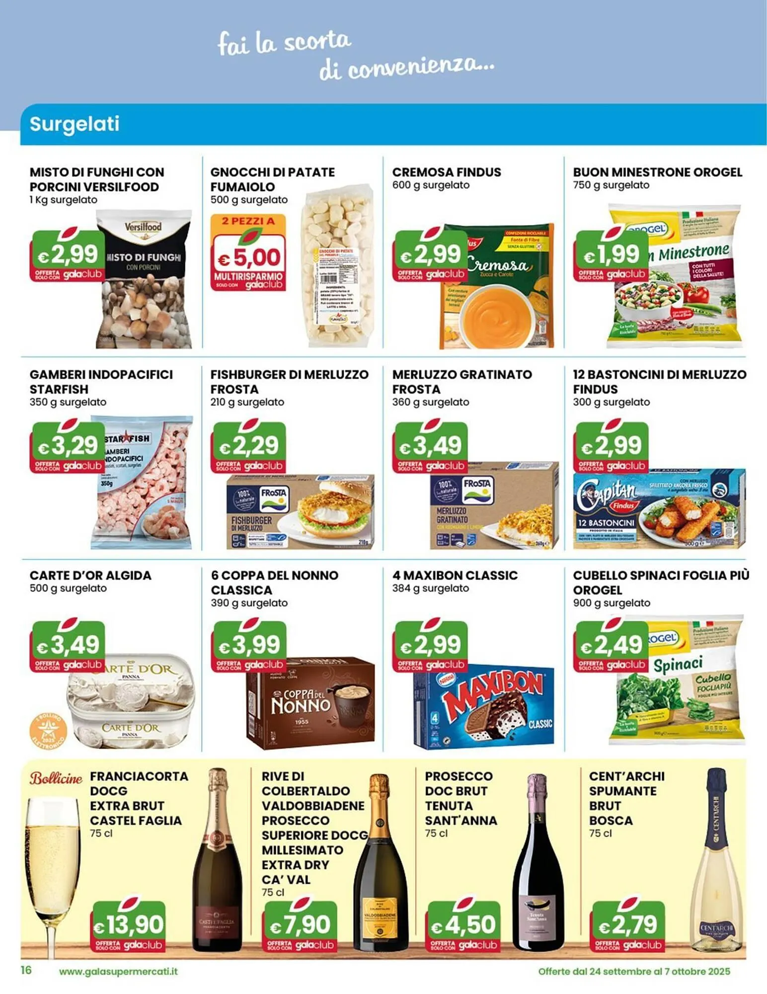 Volantino Gala Supermercati da 24 settembre a 7 ottobre di 2025 - Pagina del volantino 16