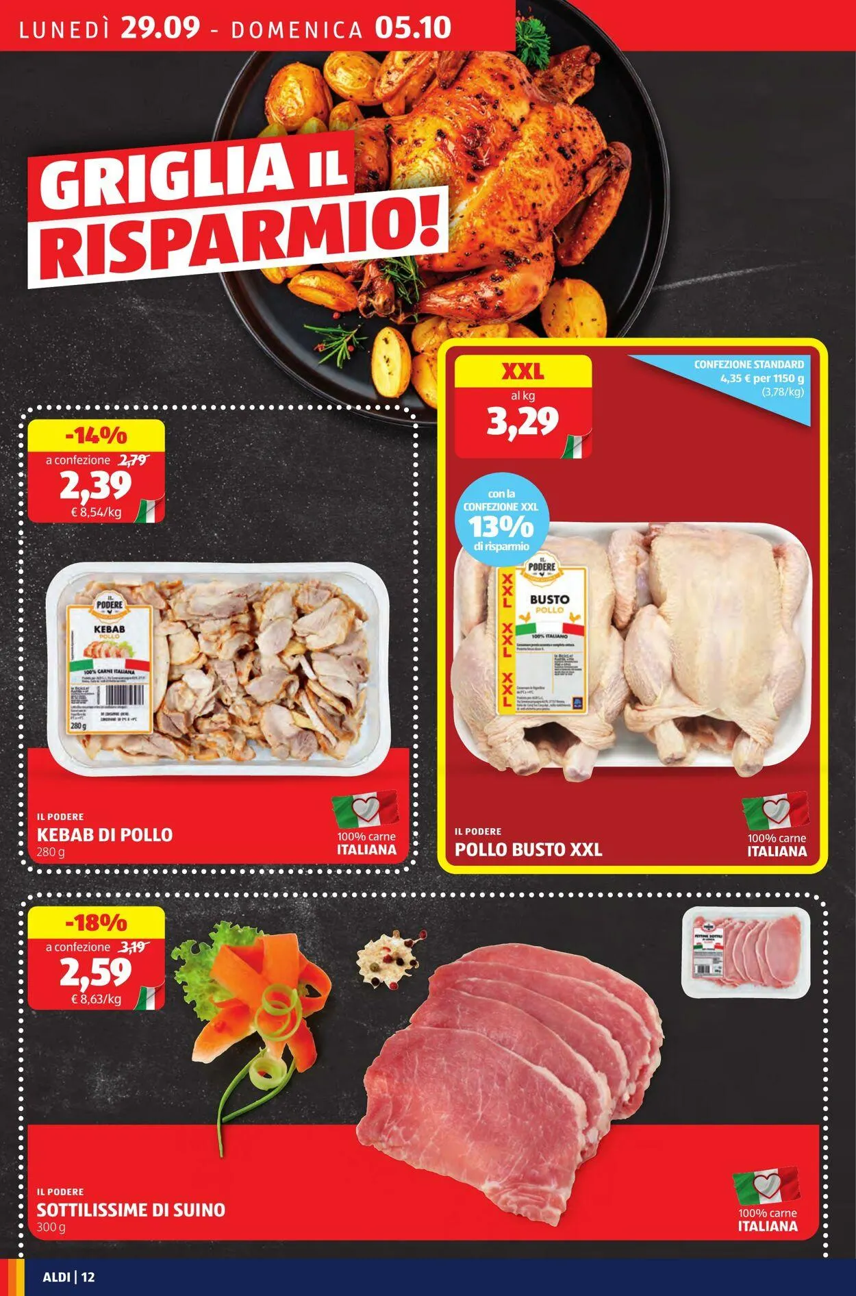 Aldi Volantino attuale da 29 settembre a 5 ottobre di 2025 - Pagina del volantino 12