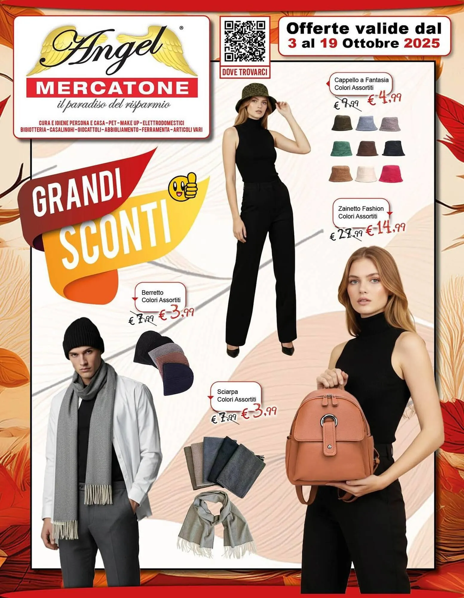 Volantino Angel Mercatone da 3 ottobre a 19 ottobre di 2025 - Pagina del volantino 1