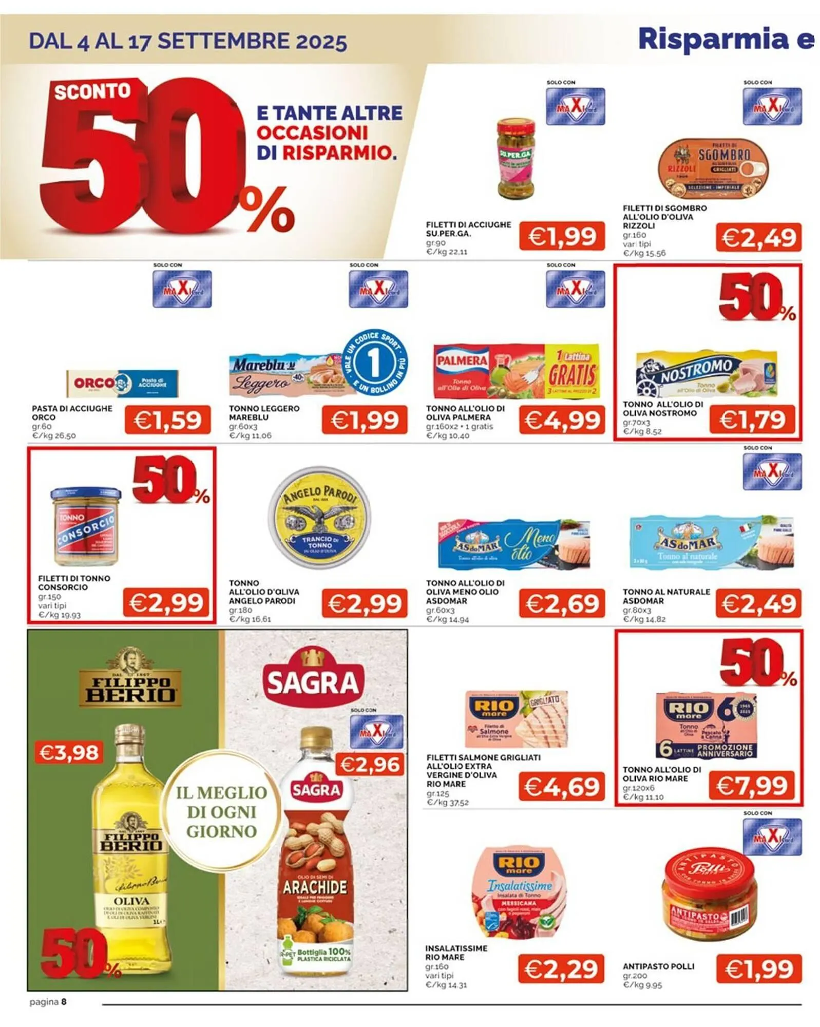Volantino Maxisconto da 4 settembre a 17 settembre di 2025 - Pagina del volantino 8
