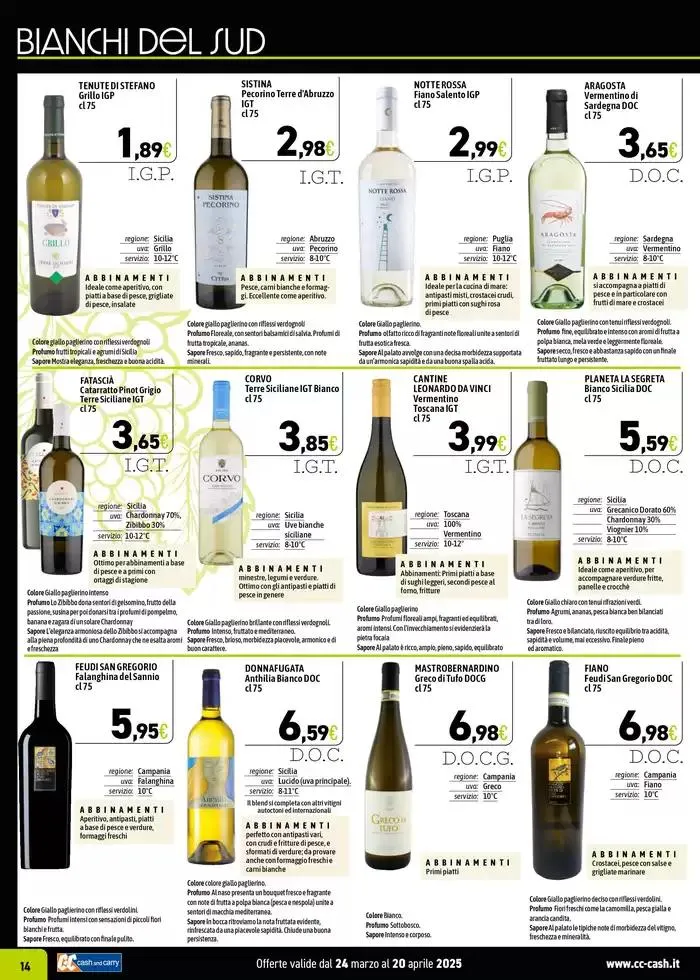 CARTA VINI 2025 da 24 marzo a 20 aprile di 2025 - Pagina del volantino 14