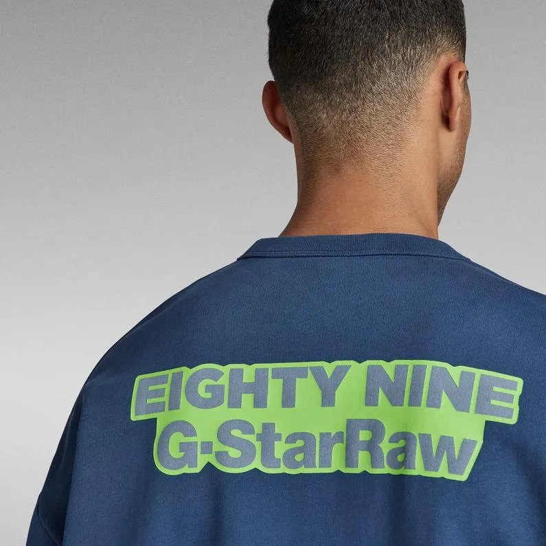 Moto Sport Graphic Loose Sweater