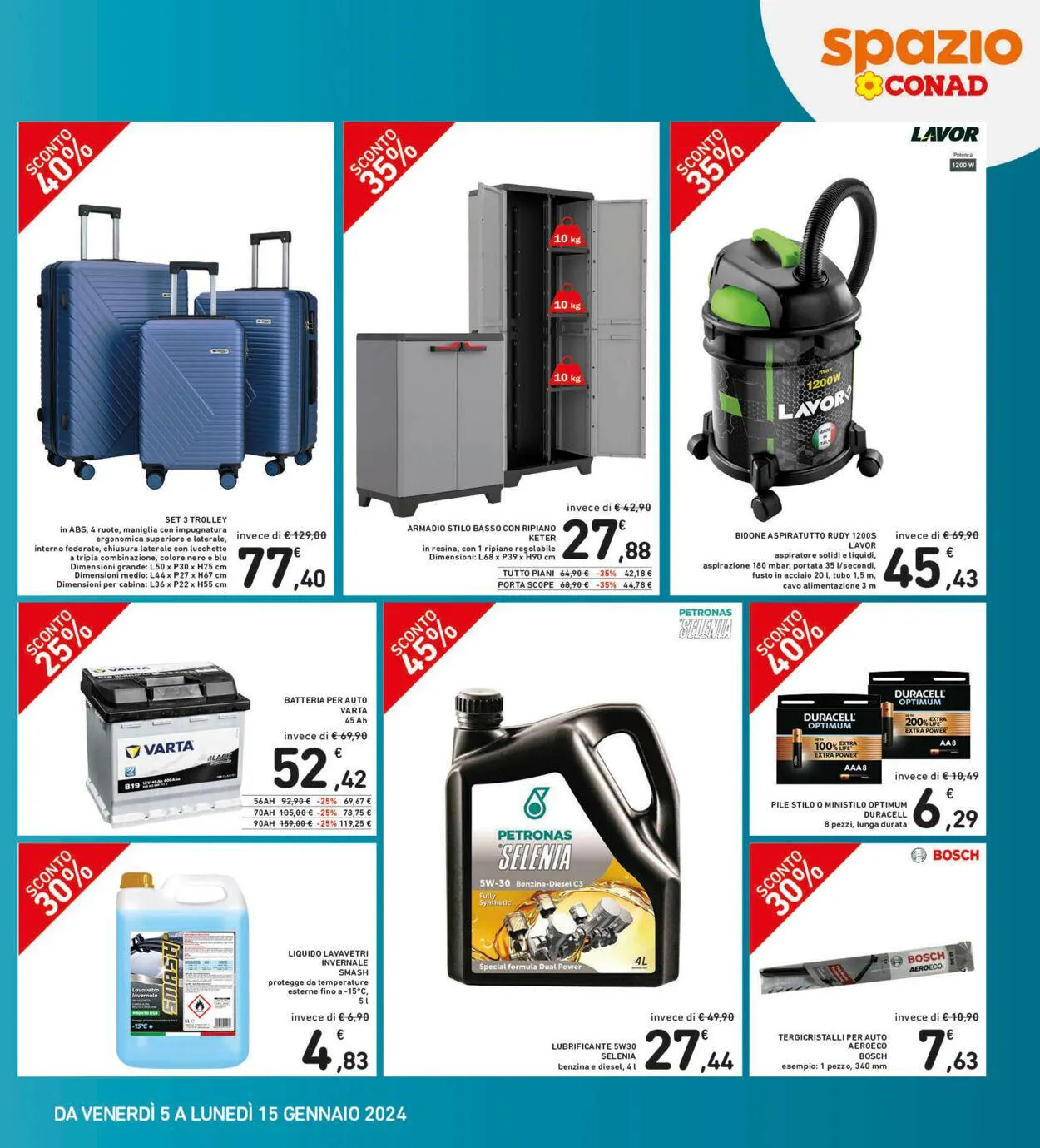 Conad - Spazio - Palermo Volantino attuale da 4 gennaio a 15 gennaio di 2024 - Pagina del volantino 5