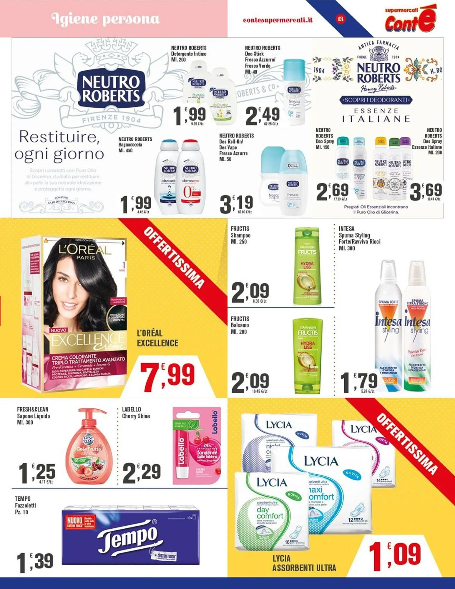 Volantino Conté Supermercati da 19 giugno a 29 giugno di 2025 - Pagina del volantino 13