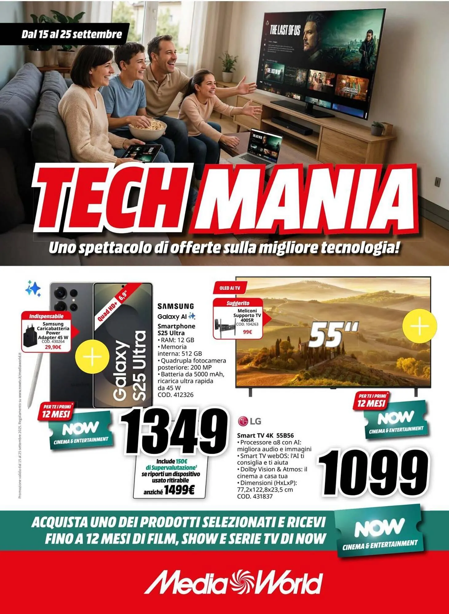 Volantino MediaWorld da 15 settembre a 25 settembre di 2025 - Pagina del volantino 1